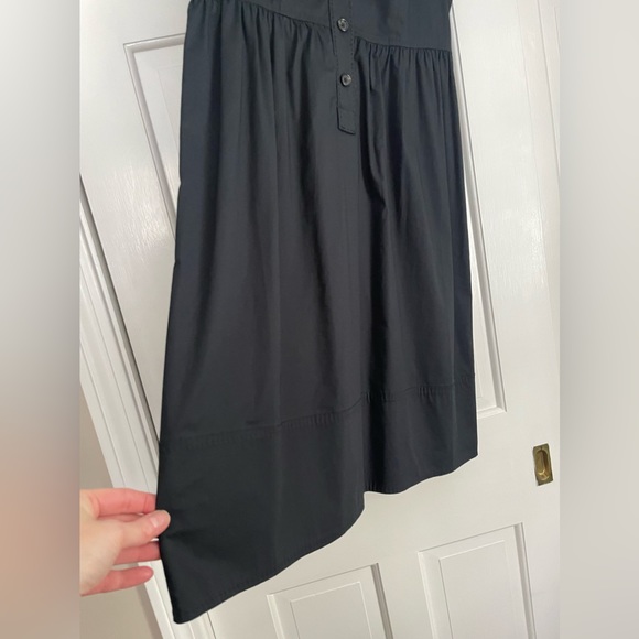 MARTIN + OSA lightweight cotton twill black shirt dress cap sleeve size 4 - Picture 7 of 7